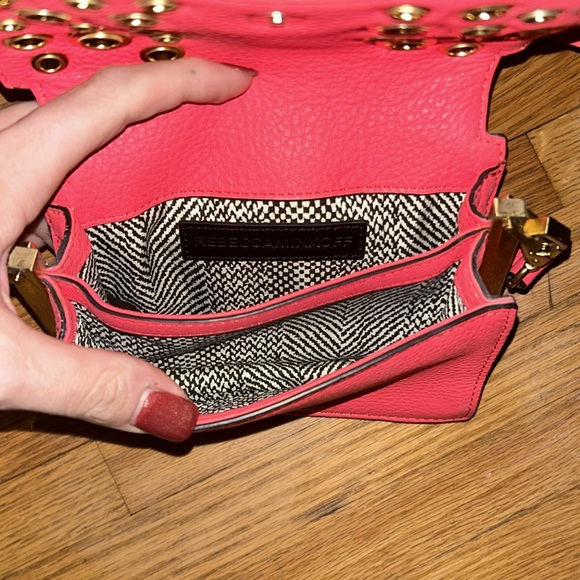 Rebecca Minkoff small pink and gold crossbody LIKE NEW - Picture 3 of 5